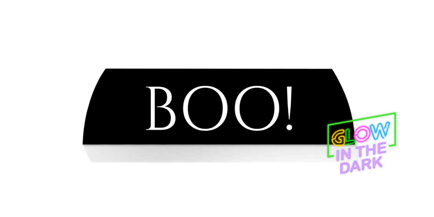 Limited Edition MIDDLE -GLOW IN THE DARK BOO!