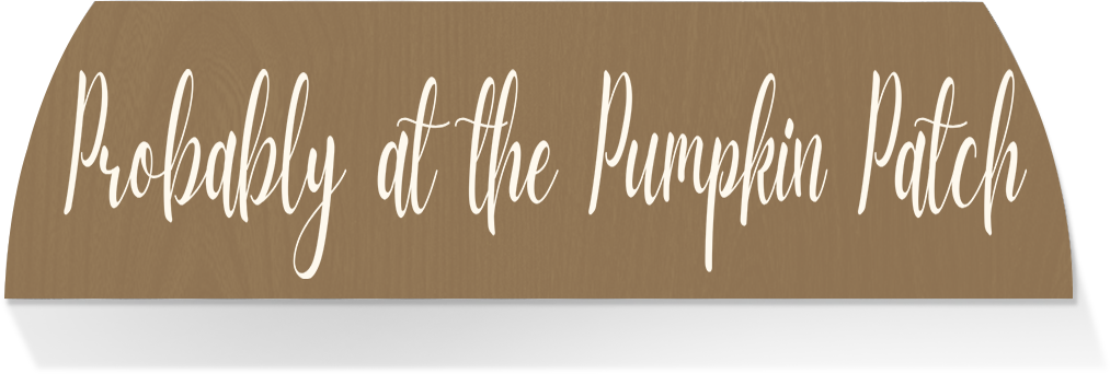 Limited Edition MIDDLE-PROBABLY AT THE PUMPKIN PATCH