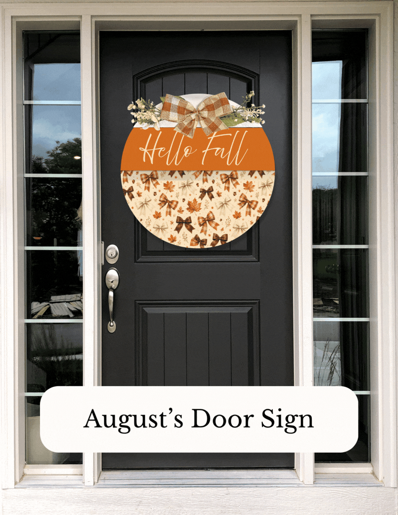 Darling's Monthly Door Decor