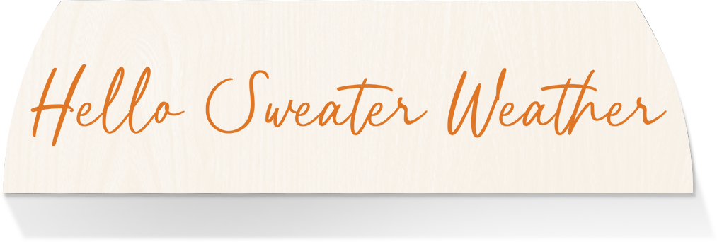 Limited Edition MIDDLE-HELLO SWEATER WEATHER