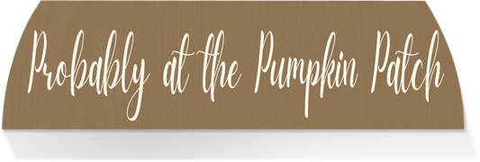 Limited Edition MIDDLE-PROBABLY AT THE PUMPKIN PATCH