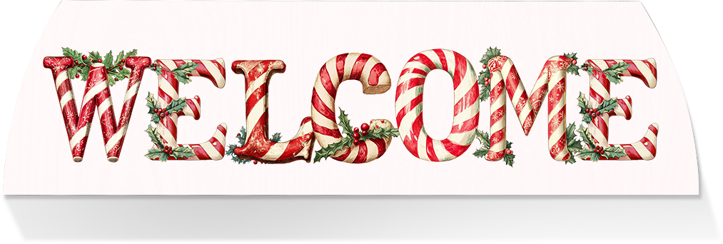 Limited Edition MIDDLE -WELCOME TO CANDY CANE LANE